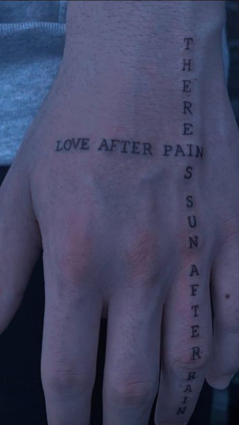 After Break Up Tattoos, Traumatized Tattoo, Imposible Love Tattoo, There Is Sun After Rain Tattoo, Tatoos After Heartbreak, Heart Break Tattoos Men, Sun After Rain Tattoo, No Love Tattoo, Sun After Rain