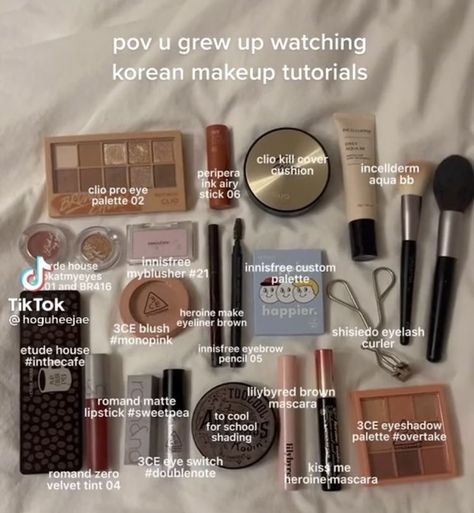 Makeup Essentials Aesthetic, Makeup Bag Aesthetic, Clio Kill Cover, Evening Eye Makeup, Korean Makeup Tutorials, Makeup Bag Essentials, Eye Makeup Pictures, Makeup Product, Eye Makeup Designs