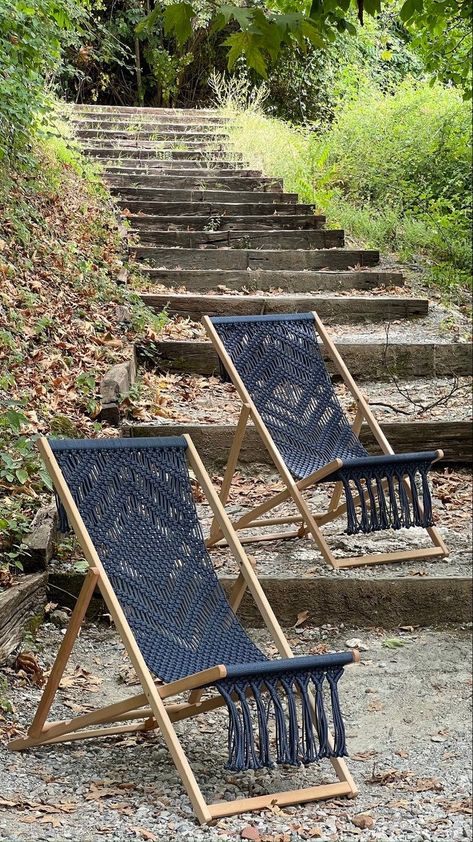 A Pair of Macrame Handmade Deck Chairs yin Yang - Etsy | Macrame chairs, Macrame hanging chair, Macrame . #Concrete_Patio_Makeover #Macrame_Hanging_Chair #Macrame_Chairs #Wood_Chair_Design Concrete Patio Makeover, Macrame Hanging Chair, Macrame Chairs, Wood Chair Design, Macrame Home Decor, Macrame Table Runner, Macrame Supplies, Woven Furniture, Macrame Wall Hanging Patterns