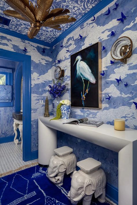 9 Amazing Interior Trends To Boost 2023 From Top Designers' Showhouses Fromental Wallpaper, Magical Room, Mediterranean Revival, The Shade Store, Show House, Yellow Curtains, Shade Store, Interior Design Photos, Room Transformation