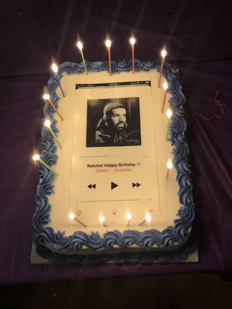 Birthday Cake Eminem Birthday Cake, Spotify Cake, Rapper Cake, Drake Birthday Cake, 17 Doğum Günü, Drake Cake, Drake's Birthday, 17. Geburtstag, Drizzy Drake