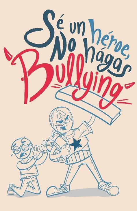 Stop Bulling Posters, Stop Bulling, Spirit Week, School Posters, Jairzinho, Book Cover Design, Animal Crossing, Anime Funny, Graphic Illustration