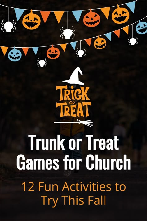 Carnival Games Trunk Or Treat, Fall Social Ideas, Fun Trunk Or Treat Games, Trunk Treat Games, Trunk Or Treat Games Activities, Trunk Or Treat Ideas Activities, Trunk Or Treat Event Ideas, Trunk Or Treat Activities For Kids, Lds Fall Festival Ideas