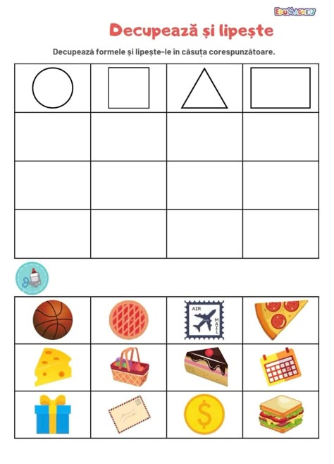 Shape Worksheets For Preschool, Shape Activities Preschool, Shape Activities, Printable Shapes, Animal Worksheets, Preschool Math Worksheets, Free Preschool Worksheets, Physical Activities For Kids, Shapes Worksheets