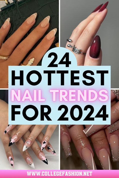 nail trends Nailart Designs Latest Fashion, Latest Nail Art 2024, Latest Nail Designs Trends 2024, Nails Design 2024 Trends, Nail Colour Trends 2024, Gel Nails For Indian Skin Tone, Nails That Go With Every Outfit, Celebrity Nails 2024, Nail Designs Trending Now 2024