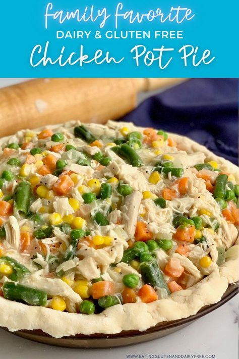 Chicken Pot Pie Recipe Dairy Free, Best Chicken Pot Pie Recipe, Gluten Free Pot Pie, Dairy Free Chicken Pot Pie, Instant Pot Chicken Pot Pie, The Best Chicken Pot Pie, Gluten Free Chicken Pot Pie, Best Chicken Pot Pie, Chicken Pot Pie Filling