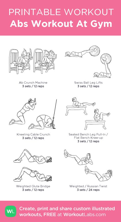 Abs Workout At Gym: my visual workout created at WorkoutLabs.com • Beginner Gym Workout For Women Stomach, Gym For Stomach, Back And Abs Workout Women, Leg Ab Workout, Wednesday Gym Workout, Core Day At The Gym, Ad Workout At Gym, Ab Workout With Machines Gym, Gym Workouts For Abs Machines