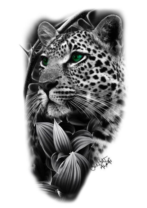 Cheetah Tattoo, Leopard Tattoo, Big Cat Tattoo, Jaguar Tattoo, Cat Tattoo Simple, Leopard Tattoos, Muster Tattoos, Theme Tattoo, Tatuaje A Color