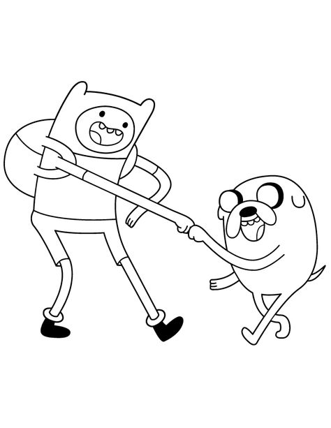 Best Friends Coloring Pages Adventure Time Black And White, Adventure Time Coloring Pages, Adventure Time Tattoo, Adventure Time Characters, Adventure Time Cartoon, Time Cartoon, Adventure Time Finn, Jake The Dogs, Fist Bump