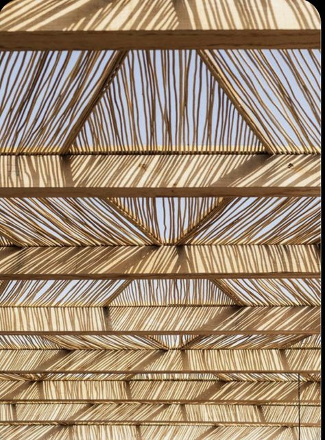 Ceiling Elements, Pergola Trellis, Nature Living, Wooden Structure, Seminyak, Beach Bars, Ceiling Design, Restaurant Design, 인테리어 디자인