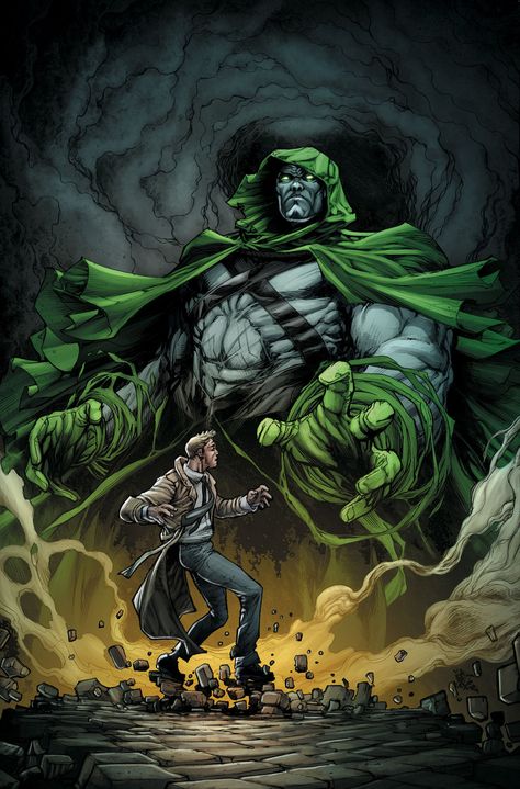 John Constantine vs The Spectre by Howard Porter #HowardPorter #JohnConstantine #Hellblazer #JusticeLeagueDark #TheTrenchcoatBrigade #TheSpectre #JimCorrigan #JSA #JusticeSociety #AllStarSquadron #SpiritofVengeance Art Dc Comics, The Spectre, Justice League Dark, John Constantine, Univers Dc, Arte Dc Comics, Comic Manga, Two Fingers, Dc Comics Characters