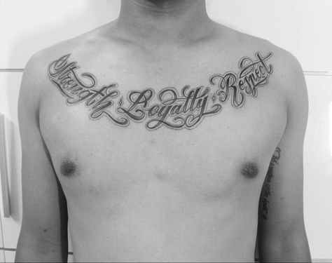 Strength Loyalty Respect Loyalty And Respect Tattoos, Respect Tattoo, Quotes Loyalty, Loyalty Tattoo, Fonts Tattoo, Font Tattoo, Tattoo Lettering Fonts, Tattoo Lettering, Tattoo Fonts