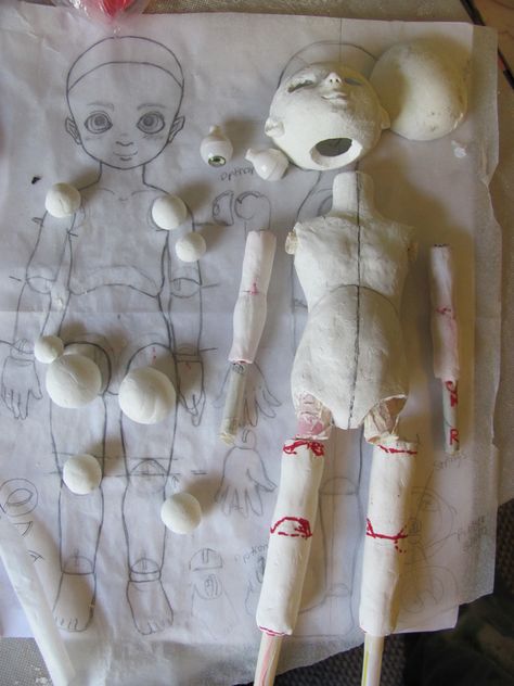 APW: #dollchat - build a bjd doll outof clay from scratch. Download the ryo yoshida bjd making guide english translation.doc Art Doll Tutorial, Doll Making Tutorials, Ball Jointed Doll, Polymer Clay Dolls, Google Translate, Toy Collector, Doll Tutorial, Clay Dolls, Doll Maker