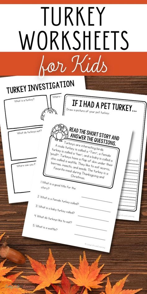 Turkey Worksheets for Kids Free Thanksgiving Homeschool Printables, Thanksgiving Cognitive Activities, Homeschool November Activities, Thanksgiving Activities For 3rd Grade, Thanksgiving Homeschool Lessons, Homeschool Thanksgiving Activities, Thanksgiving Homeschool Activities, Thanksgiving Lessons For Kids, Thanksgiving Homeschool Ideas