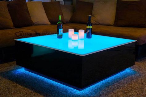 Every Entertainment Night Clubs must have these LED Furniture | by SHOWTECH India | Medium Led Coffee Table, Bar Lounge Area, Tea Table Design, Center Table Living Room, Nightclub Design, Home Coffee Bar, Led Diy, Cube Light, Led Furniture