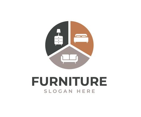 Furniture Business Logo, Furniture Company Logo Design, Furniture Logo Design Brand Identity, Furniture Logo Design Ideas, Logo Design Furniture, Furniture Brand Logo, Furniture Design Logo, Logo For Furniture, Furniture Company Logo