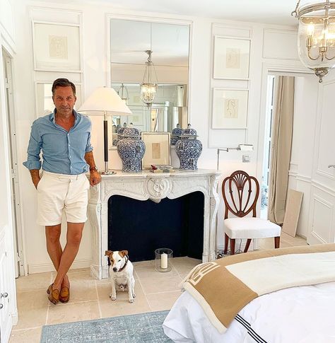 Alexander Kraft on Instagram: “Very happy how the bedrooms at @la.maison.bleue turned out: Although small in size, I have aimed to give them all a level of comfort,…” Alexander Kraft, Old Man Fashion, French Style Homes, Flat Ideas, Vintage Portraits, Beautiful Places In The World, Mini Bar, How To Make Bed, Men Looks