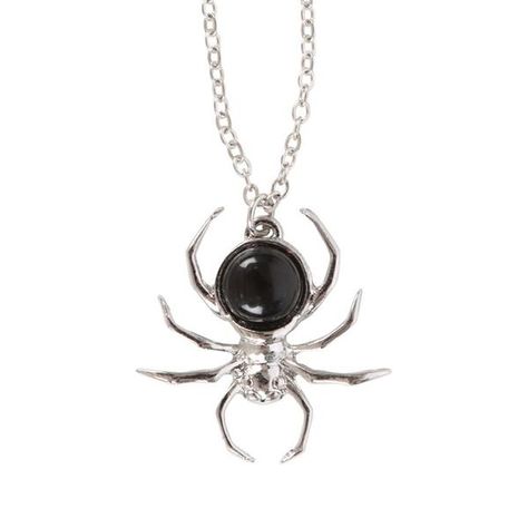 Black Obsidian Spider Pendant Necklace | Gothic | Homeware | Goth | Alternative | Witch | Spiritual | Witchcraft | gift Gothic Homeware, Spider Pendant, Spider Design, Black Obsidian Stone, Spider Necklace, Gothic Looks, Obsidian Stone, Stylish Necklace, Necklace Craft