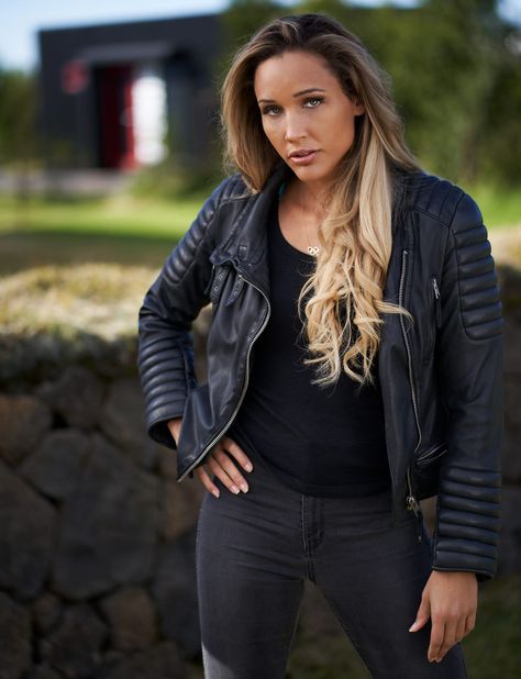 Lolo Jones, Never Quit, The Challenge, Leather Jacket, Leather