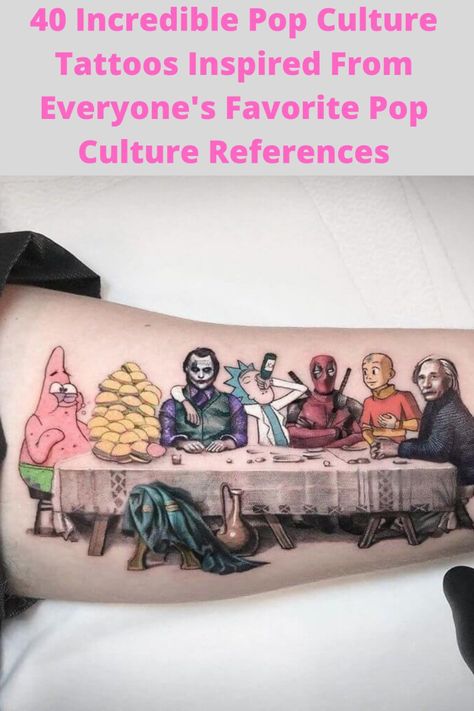 Incredible  ,  incredible pop up store ,,  Culture References ,  pop culture references movies , Tattoos Inspired ,  tattoos inspired by songs , Pop Culture Tattoos, Catholic Tattoos, Culture Tattoos, Inspired Tattoos, Tattoo Fails, Bad Tattoos, E Tattoo, Pop Culture References, Love Movie