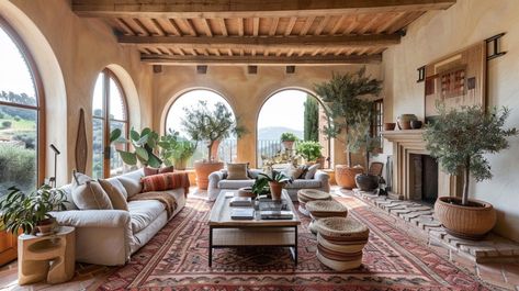 15 Best Mediterranean Villa Room Designs - Marry Design Mediterranean Farmhouse, Poolside Lounge, Modern Baroque, Mediterranean Villa, Zen Room, Game Room Family, Mediterranean Landscaping, Loft Room, Italian Villa