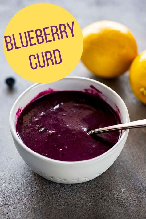 Lemon Blueberry Filling, Blueberry Lemon Curd Tart, Lemon Cake Blueberry Filling, Blueberry Curd Recipe, Blueberry Lemon Tart, Fruit Curd Recipes, Blueberry Filling For Cake, Curd Flavors, Blueberry Filling Recipe