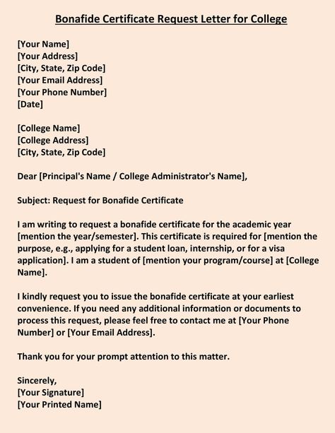 1. Bonafide Certificate Request Letter for College When searching for a Bonafide Certificate Request Letter ...  Read more[Top-5] Bonafide Certificate Application Request Letter Format (Word) The po... Format Of Formal Letter, Formal Letter Writing, Request Letter, Query Letter, Application Letter, College Names, Application Letters, Letter Format, Word File