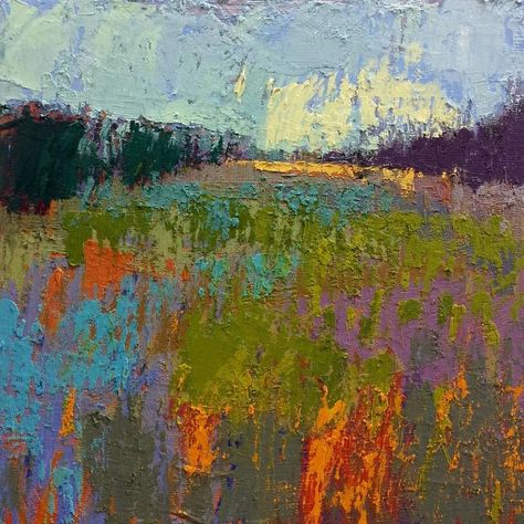 For Sale on 1stdibs - Paesaggio #3, Oil Paint, Panel by Jane Schmidt. Offered by Sorelle Gallery. Jane Schmidt, Gestural Abstraction, Contemporary Impressionism, Contemporary Landscape Painting, Abstract Landscapes, Spring Painting, Saratoga Springs, Abstract Art Landscape, Contemporary Landscape