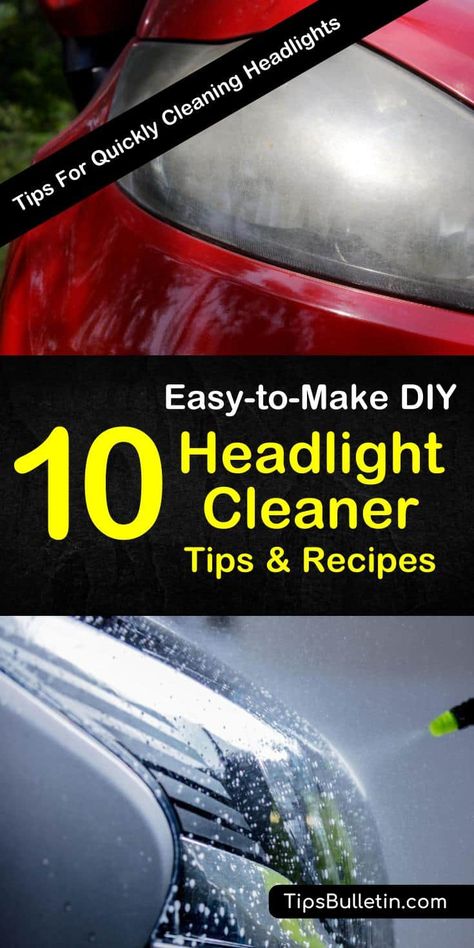 Cleaning Car Headlights Diy, Headlights Cleaning Diy, How To Clear Foggy Headlights, Clean Car Headlights Diy, How To Clean Headlights On A Car Diy, Head Light Cleaner Diy, Clean Headlights On Car Diy, Cleaning Headlights On Car Magic Eraser, How To Clean Headlights On A Car