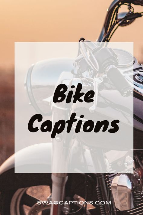 Gear up for the ultimate ride! Explore our coolest Bike Captions and roll into the perfect cycling vibe. Let your wheels spin the tales of your adventures! Captions For Bike Pics, Bike Captions Instagram, First Time Quotes, Bike Types, Captions For Guys, One Word Caption, Captions For Couples, Caption For Girls, Toddler Bike