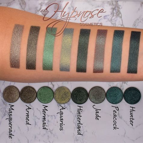 Foil Eyeshadow, Old Fashioned Drink, Indie Makeup, Eyeshadow For Brown Eyes, Makeup Advice, Blending Eyeshadow, Loose Pigments, Green Shades, Green Eyeshadow