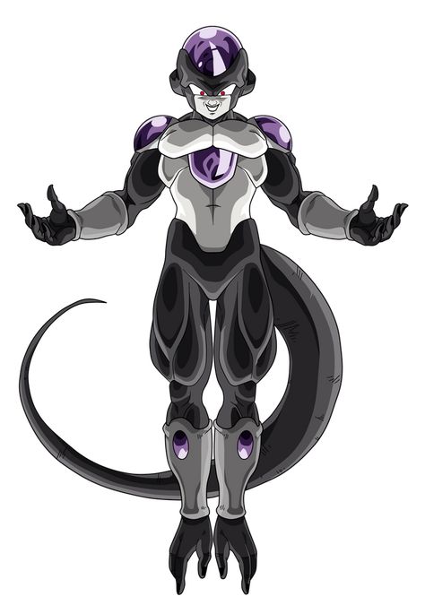 Black Frieza by obsolete00 Frieza Wallpaper, Frieza Black, Drip Goku, Black Freezer, Black Frieza, Lord Frieza, Ayame Himuro, Different Shades Of Black, Dbz Characters