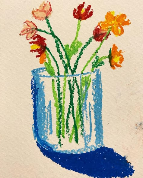 Playing with oil pastels on paper. By Annabelle Saunders Colorful Paper Crafts, Oil Pastels Beginner, Pitt Pastel Pencil Art, Pastel Ideas Art Easy, Diy Oil Pastel Art Ideas Easy, Oil Pastel Practice, Oil Pastel Simple Art, Drawings With Pastels, Crafts With Colored Paper