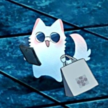 Calls At Work Anime, Gojo As A Cat, Gojo Cat Pfp, Anime Cat Pfp, Funny Anime Pfp, Gojo Cat, Anime Villians, Cat Icon, Anime Jokes