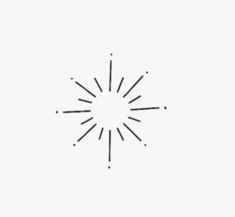 Sun Minimalist Drawing, Mini Sun Tattoo, Minimal Sun Tattoo, Minimalistic Sun Tattoo, Minimalist Sun Tattoo, Tiny Sun Tattoo, Small Sun Tattoo, Mom And Daughter Tattoo, Simple Sun Tattoo