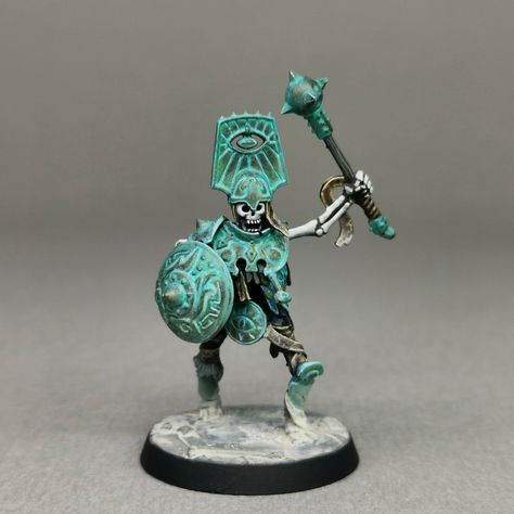 Warhammer: Old School Nouveau style Warhammer Fantasy Miniatures, Miniature Figures Fantasy, Tomb Kings, Dnd Minis, Space Rings, Warhammer Figures, Warhammer Paint, Painted Miniatures, 28mm Miniatures