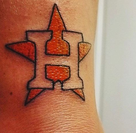 Houston Astros Tattoo Designs, Astros Tattoo, Houston Astros Tattoo, Houston Inspired Tattoos, Houston Rockets Tattoo Ideas, Houston Astros Svg, Colorful Butterfly Tattoo, Houston Astros Baseball, Astros Baseball