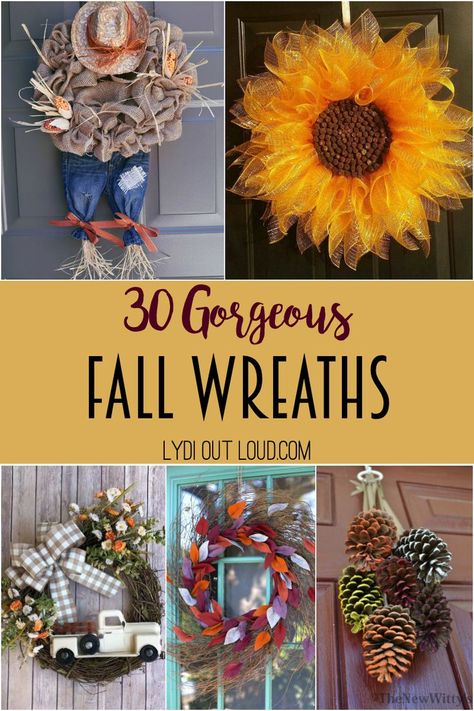 Simple Wreath, Pinecone Crafts, Easy Fall Wreaths, Seasonal Living, Fall Cooking, Fall Farmhouse, Diy Fall Wreath, Work Diy, Thanksgiving Wreaths