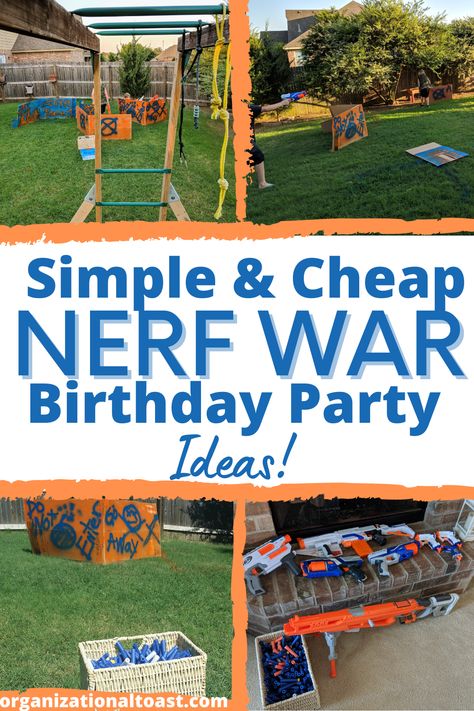 Nerf Games, Camo Party, Nerf Birthday Party, Boys Birthday Party Ideas, Nerf Party, Boy Birthday Party Ideas, Capture The Flag, 9th Birthday Parties, Boys Birthday Party