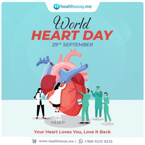 Wishing you a heart-healthy day filled with good choices, active living, and love! Let's raise awareness about heart health and inspire others to make heart-healthy choices. #Healthsouq #WorldHeartDay #HappyHeartDay #WorldHeartDay2023 World Heart Day, About Heart, Happy Hearts Day, Heart Day, Active Living, Heart Health, Heart Healthy, Inspire Others, Healthy Choices