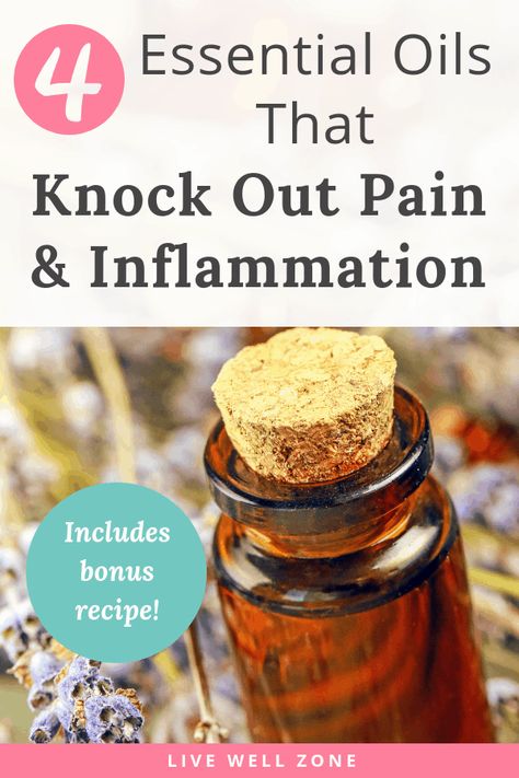 Essential Oils For Inflammation, Pain Relief Essential Oils, Inflammation Remedies, Essential Oils For Pain, Oil Remedies, Natural Healing Remedies, Diy Remedies, Natural Pain Relief, Natural Therapy