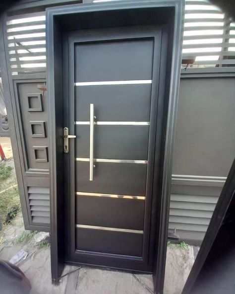 Metal Security Door Kindly send a DM or Call 09046478150 Visit www.zics.ng for more products We deliver across Nigeria. #madeinnigeria #gate #modernhome #housemaingate #securitydoor #metaldoor Metal Security Door, Iron Door Design, Safety Door, Makeover Bedroom, Main Gate, Cnc Design, Iron Door, Room Makeover Bedroom, Lasercut Design