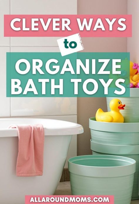 Organizing bath toys is essential for maintaining a tidy bathroom and ensuring a safe, enjoyable bathing experience for children. Effective storage solutions not only declutter the space but also promote hygiene and extend toy lifespan. From hanging mesh bags to repurposed kitchen items, innovative options exist to suit various layouts and preferences. Discover practical ways to transform your bathroom organization. Bathroom Toys Organization, Bath Toys Storage Ideas, Shower Toy Storage, How To Store Bath Toys, Toddler Bathroom Organization, Bathroom Toy Storage Ideas, Bathroom Toy Organization, Toy Storage Hacks, Cleaning Bath Toys