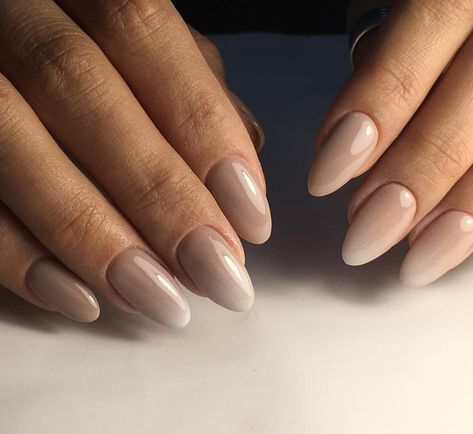 Beige Ombré Nails, Ombre Nails Beige, Light Brown Ombre Nails, Beige Ombre Nails, Brown Ombre Nails, Biab Nail, Ombre Nail Diy, Tan Nails, 2023 Nails