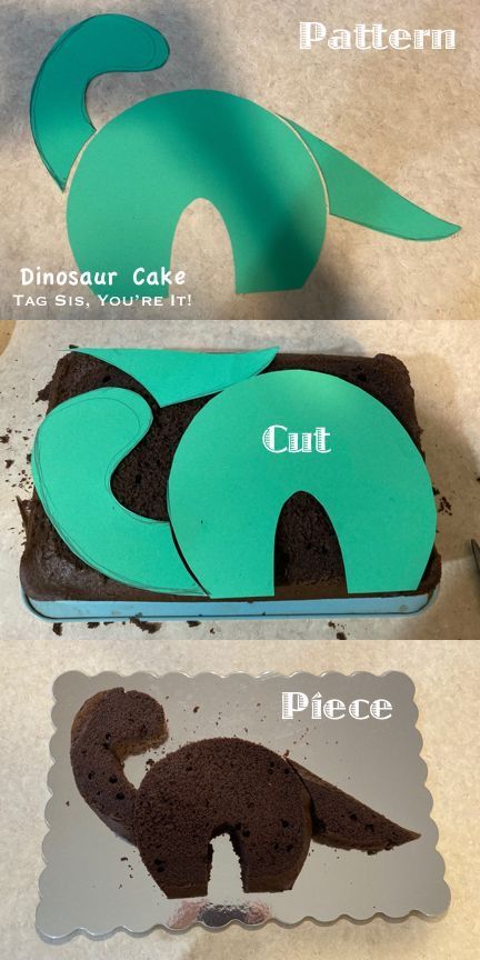 Dinosaur Cake For 3rd Birthday, Dino Shaped Cake, How To Make Dinosaur Cake, Easy Dinosaur Birthday Cake, Dino Cake Simple, Easy Dinosaur Cake Ideas, Number 2 Dinosaur Cake, Dinosaur Cake 3rd Birthday, Diplodocus Cake