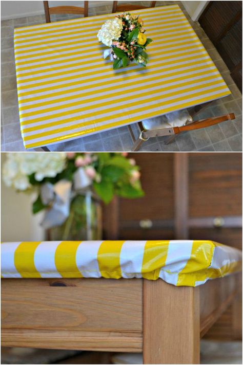 Sewing Table Cloth, Fitted Tablecloths, Waterproof Tablecloth, Trendy Sewing, Leftover Fabric, House Diy, Sewing Table, Sewing Projects For Beginners, Oil Cloth