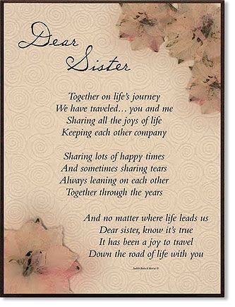 Birthday Sister Quotes, Sister Love Quotes, Sister Poems, Sisters Quotes, Sister Birthday Quotes, Birthday Sister, Love My Sister, Sisters Forever, Dear Sister