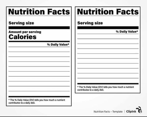 Nutrition Facts Template, Cereal Nutrition Facts, Food Label Template, Nutrition Chart, Nutrition Facts Label, Food Label, Diet Chart, Healthy Diet Tips, Blank Labels