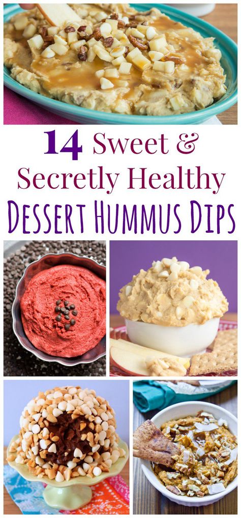 14 Sweet and Secretly Healthy Dessert Hummus Dips - indulge in these flourless cookie dough dip recipes made with chickpeas. Most can be made gluten free and vegan too! Dessert Hummus Recipe, Pecan Desserts, Dessert Hummus, Hummus Dip, Sweet Dips, Desserts Vegan, Dessert Dips, Hummus Recipe, Healthy Sweets