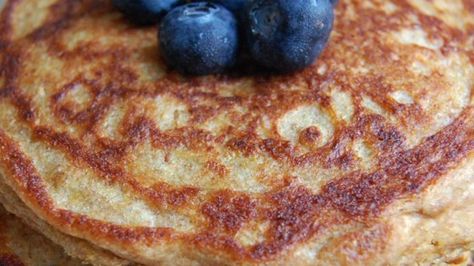 Pairs wheat germ and whole-wheat pastry flour for a healthy, wholesome breakfast treat. Wheat Germ Pancakes, Wheat Germ Recipes, Oatmeal Protein Pancakes, Wholesome Breakfast, Whole Wheat Pancakes, Wheat Pancakes, Best Pancake Recipe, Pancake Recipe Buttermilk, Wheat Germ